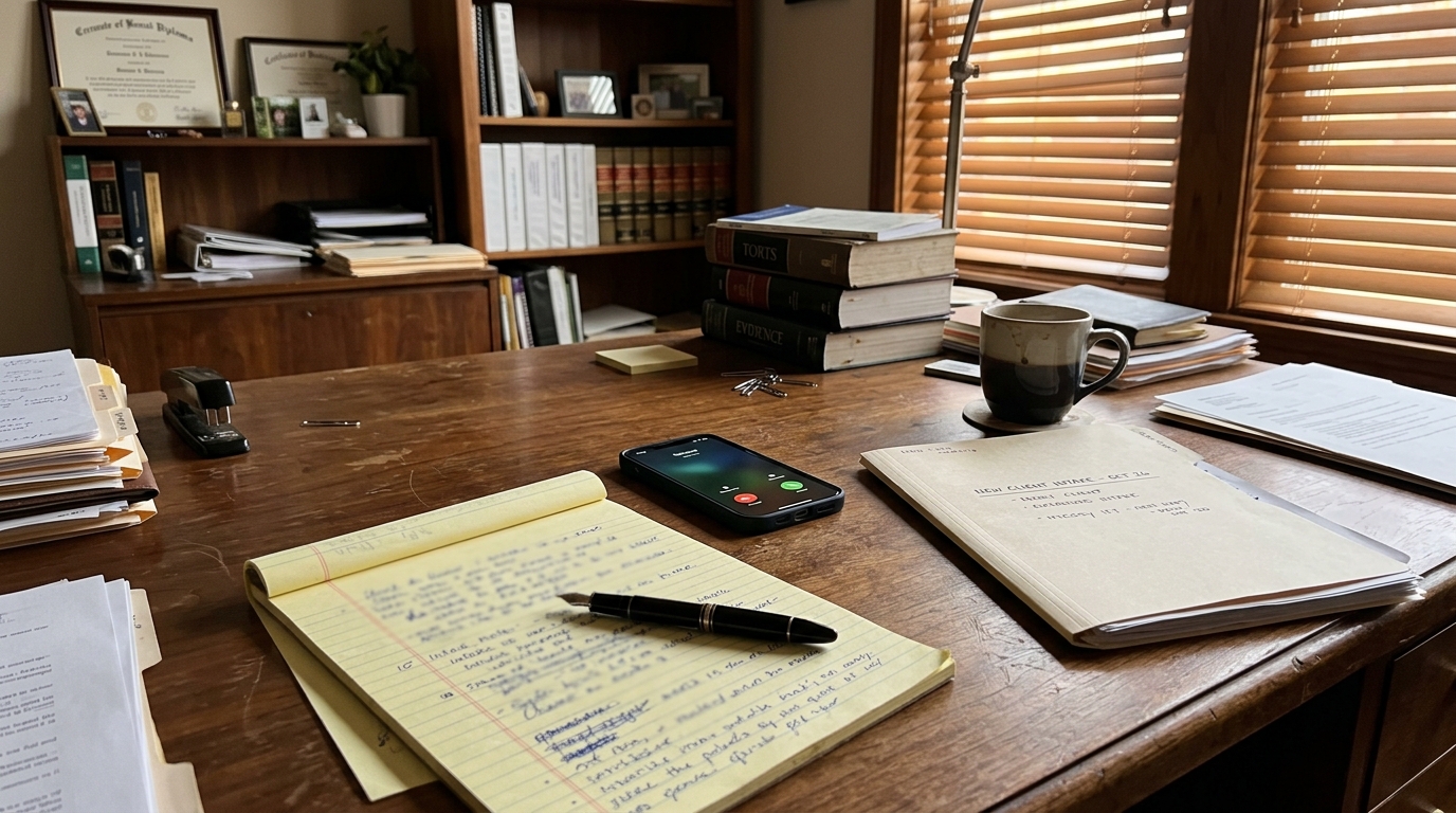 Agentic AI for Law Firm Intake: The Perceive-Reason-Act Loop