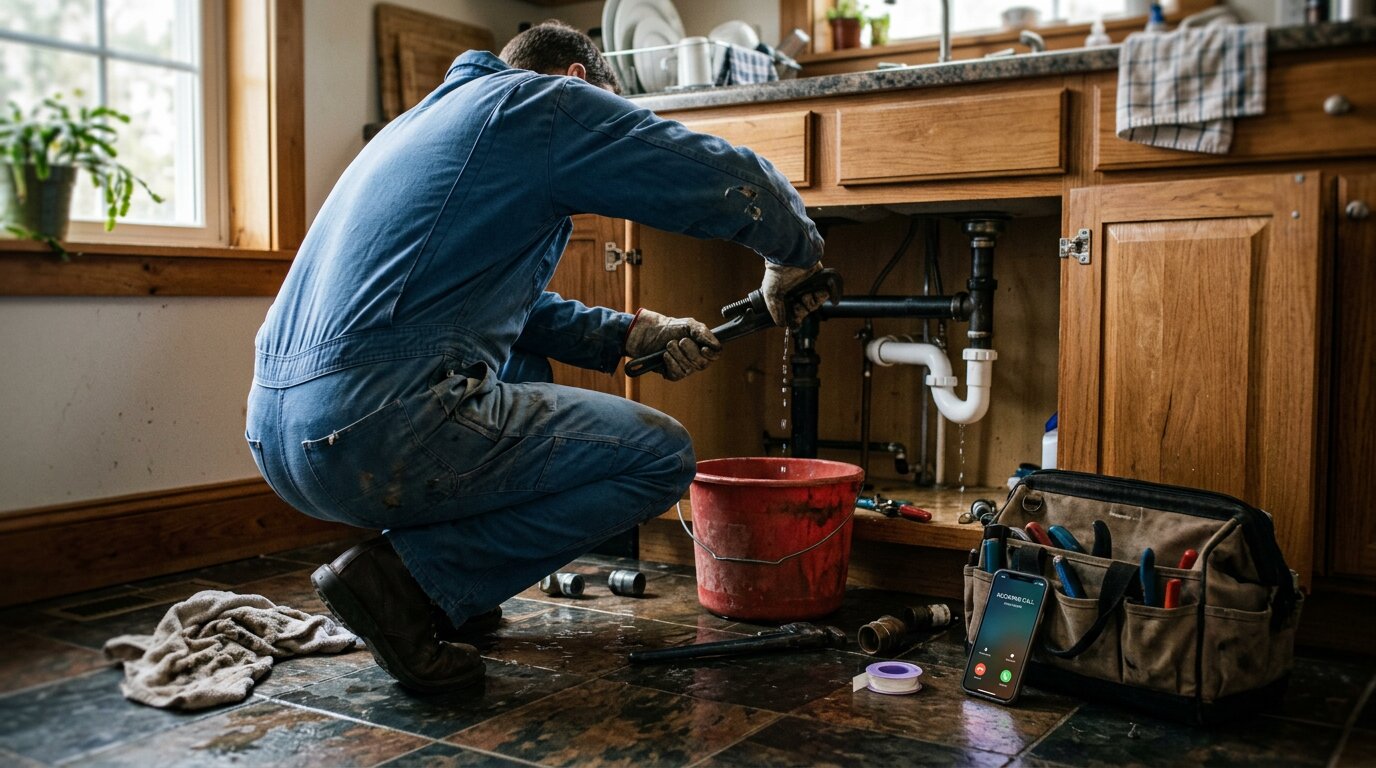 Emergency Plumbing Dispatch: 24/7 Call Triage & Routing Workflow